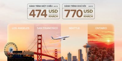 Bay Mỹ siêu ưu đãi chỉ từ 474 USD cùng STARLUX Airlines