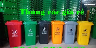 Sỉ lẻ các mẫu thùng rác nhựa giá rẻ tại đồng tháp- thùng rác 120l 240l 660l chính hãng