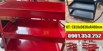 kệ dụng cụ ba tầng lưu trữ và di chuyển các loại đồ nghề