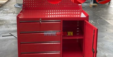 Tủ Đồ Nghề 4 Ngăn Kéo 1 Cánh Mở Có Bảng Treo