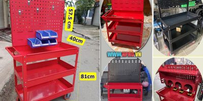 Xe Đẩy đồ nghề gara Nhà Xưởng 3 Ngăn