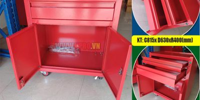 Tủ Đựng Đồ Nghề 3 Ngăn & Xe Đẩy Dụng Cụ 3 Tầng