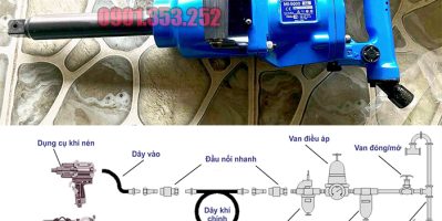 Súng vặn bulong 1″ MI-5000- Súng xiết bulong toku