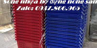 Sóng nhựa hở có quai sắt đa năng, sóng nhựa rỗng có quai xách tại Hà Nội, sọt nhựa