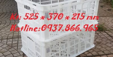 Rổ nhựa HPDE, sóng nhựa hở, sọt nhựa tại Long Biên, sọt đựng nông sản