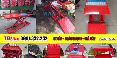 Tìm hiểu bàn nâng xe máy cơ( đạp chân)