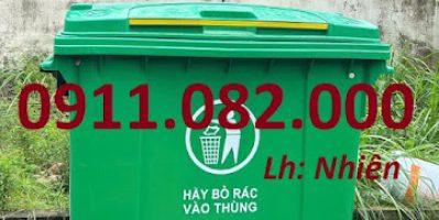 Cung cấp thùng rác 660 lít giá rẻ tại an giang- thùng thu gom rác nắp kín- lh 0911082000