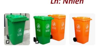 Bộ đôi thùng rác 120l và 240 lít giá rẻ tại cần thơ- thùng rác công cộng-lh 0911082000