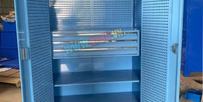 Tủ chứa dụng cụ vật tư 2 cánh có 3 ngăn kéo