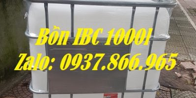 Bồn cũ sử dụng 1 lần độ mới 90%, tank 1000l mới, bồn 1000l đựng chất lỏng
