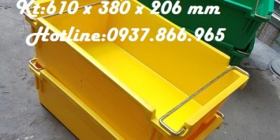 Bán thùng A2, thùng có quai đựng kim khí, khay nhựa có quai sắt