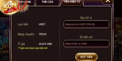 Sunwin cách xử lý Các lỗi khi rút tiền Lưu ý khi rút