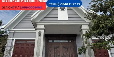 Cửa thép vân gỗ tại Phường Tân Định – TPHCM​