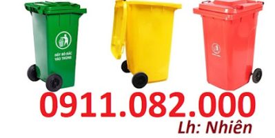 Thùng rác 120 lít, thùng rác 240 lít giá rẻ sỉ lẻ- lh 0911082000