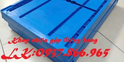 Thùng nhựa gấp gọn thông minh, khay nhựa gập, thùng nhựa gấp tiết kiệm diện tích