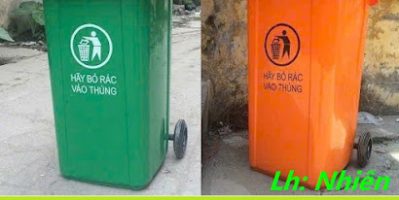 Nơi sỉ thùng rác nhựa giá rẻ tại cần thơ- thùng rác 120L 240L- lh 0911082000