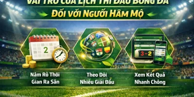 với người hâm mộ Vai trò của lịch thi đấu bóng đá nhanh