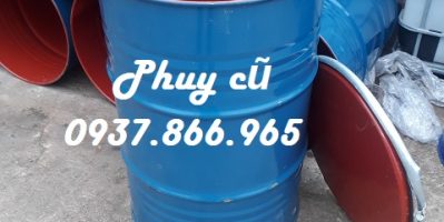 hùng phuy sắt cũ, phuy cũ, phuy, phuy phế thải, phuy nắp mở 200l