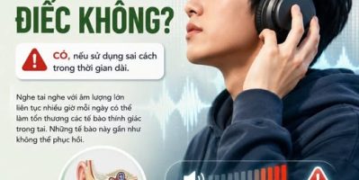 Đeo tai nghe có ảnh hưỡng đến thính lực không ?