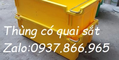 Tại Long Biên bán thùng đặc có quai sắt, thùng nhựa đặc, khay cơ khí
