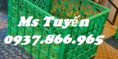 Sọt ship hàng, thùng nhựa có 8 bánh xe, sọt công nghiệp, giá sọt có bánh xe