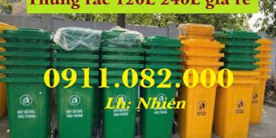 Điểm bán thùng rác 120l 240l giá sỉ miền tây- thùng rác giá rẻ tại an giang – lh 0911082000