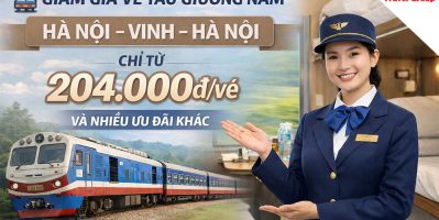 Vé tàu giường nằm Hà Nội – Vinh ưu đãi đến 30% hè 2026
