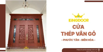 Cửa Thép Vân Gỗ Tại Phước Tân, Biên Hòa | Giá Tốt, Lắp Nhanh