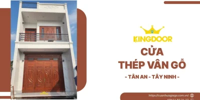 Cửa Thép Vân Gỗ Tại Tân An, Tây Ninh | Bền Đẹp, Giá Tốt