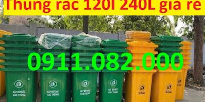 Giao hàng nhanh- giá rẻ thùng rác 120l 240l tại đồng tháp-lh 0911082000