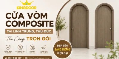 Cửa Vòm Composite Tại Linh Trung, Thủ Đức | Thi Công Trọn Gói
