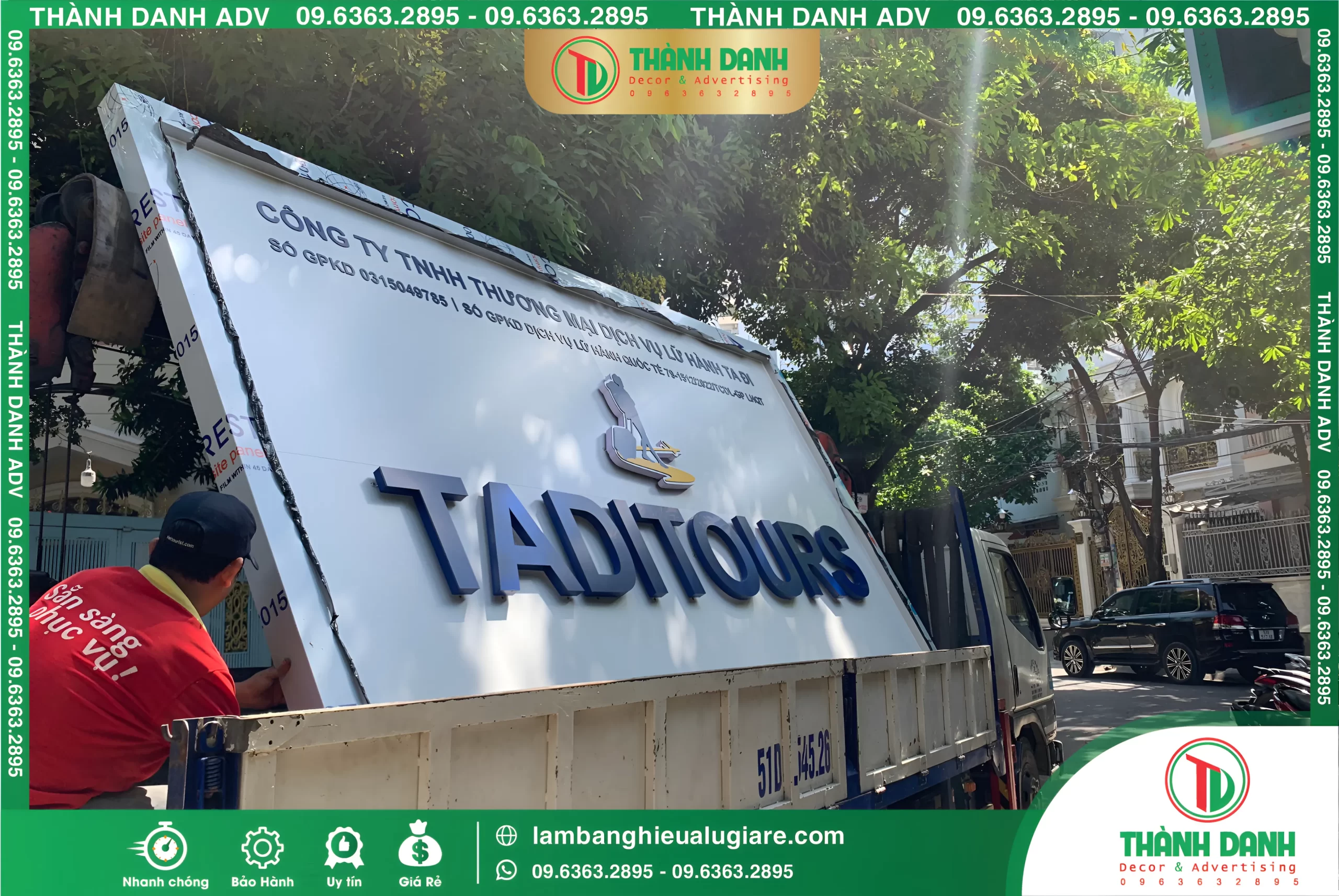 Bảng hiệu Alu Tân Phú giá rẻ – Công Ty TNHH TADITOURS Lữ Hành Ta Đi